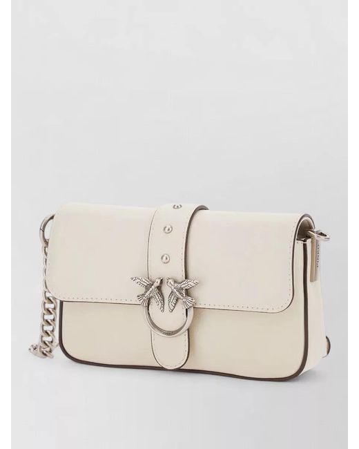 Pinko Natural Love Bag Baby Leather Shoulder Bag