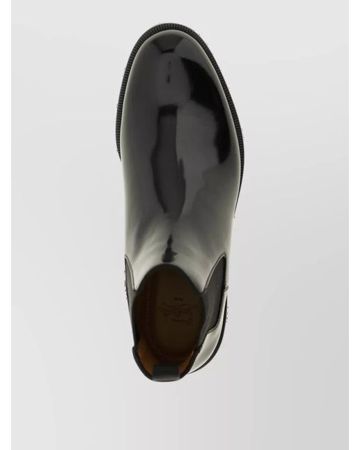 Christian Louboutin Black Leather Chelsea Boots for men