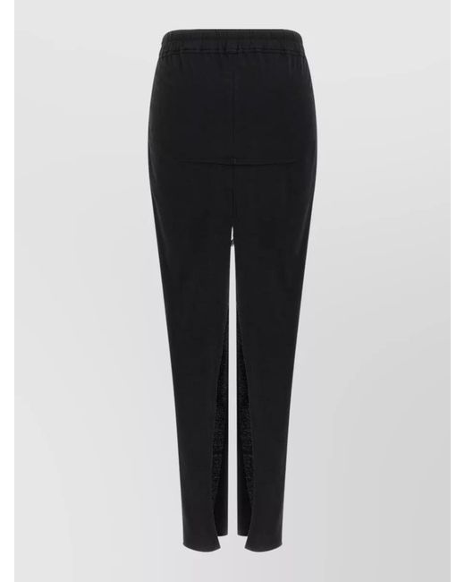 Rick Owens Black Pull On Pillar Trousers Back Pocket