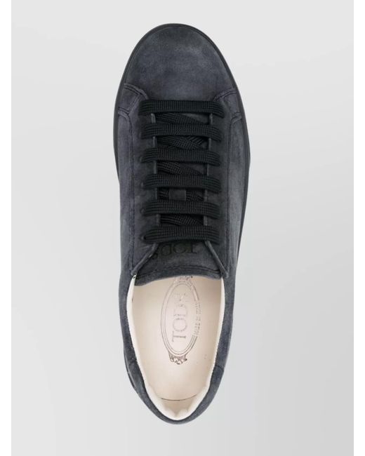 Tod's Blue Suede Low-Top Sneakers for men
