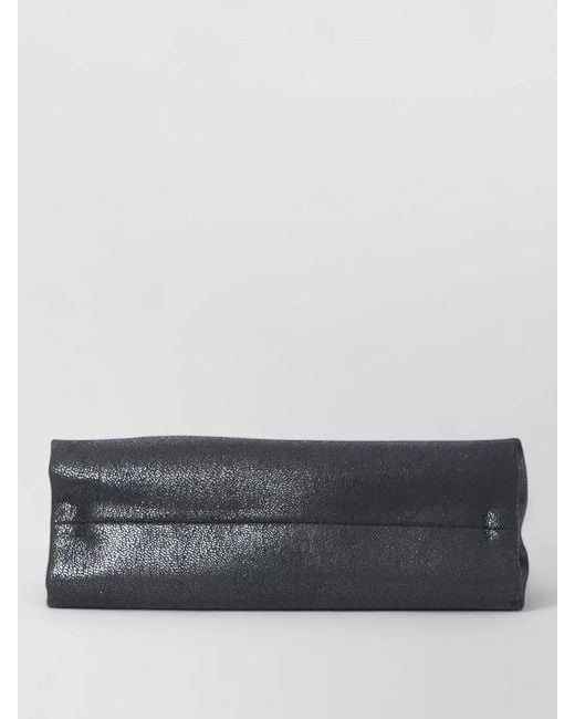 Stella McCartney Black Falabella Mini Shoulder Bag Drawstring Detail