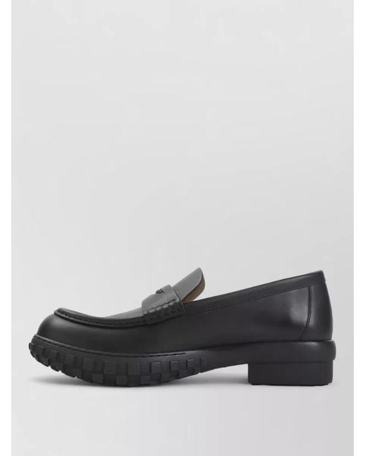 Givenchy Black Calf Leather Echo Loafers for men