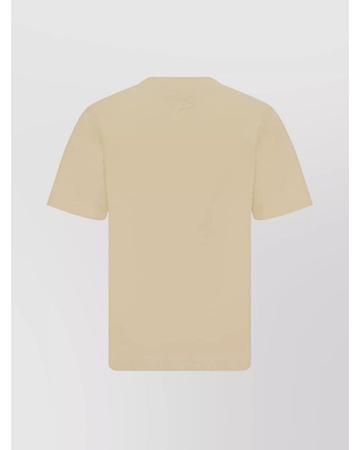 Burberry White Cotton Paisley Logo Print Regular-Fit T-Shirt