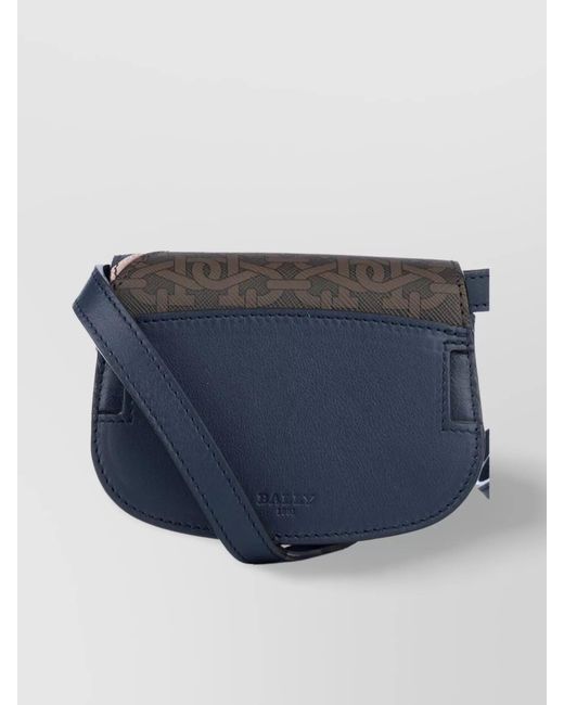 Bally Blue Leather Crossbody Bag