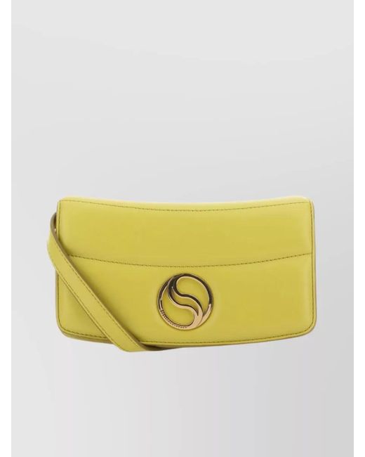 Stella McCartney Yellow Quilted Mini Wallet