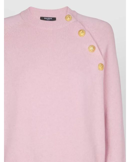 Balmain Pink Cashmere Jumper