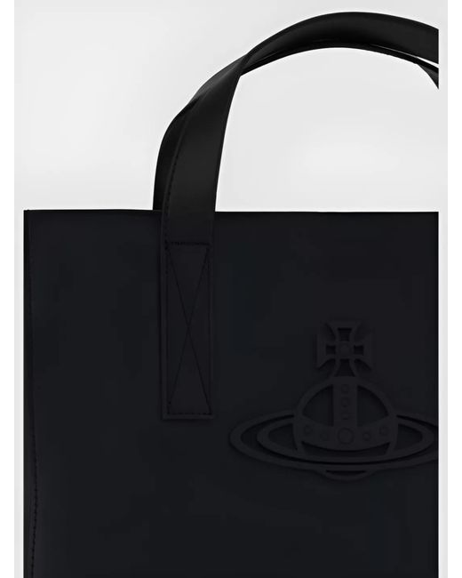 Vivienne Westwood Black Leather Tote Bag