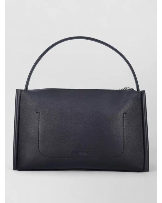J.W. Anderson Blue Leather Loafer Shoulder Bag Top Handle