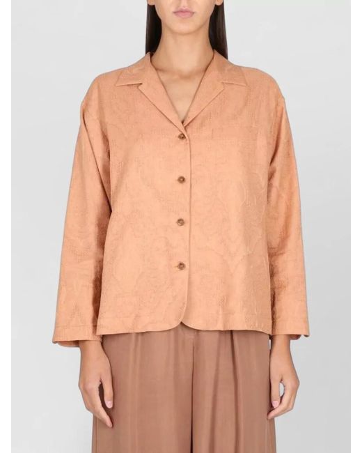 Alysi White Tailored Jacket Ajoure Button Cuffs Lapel