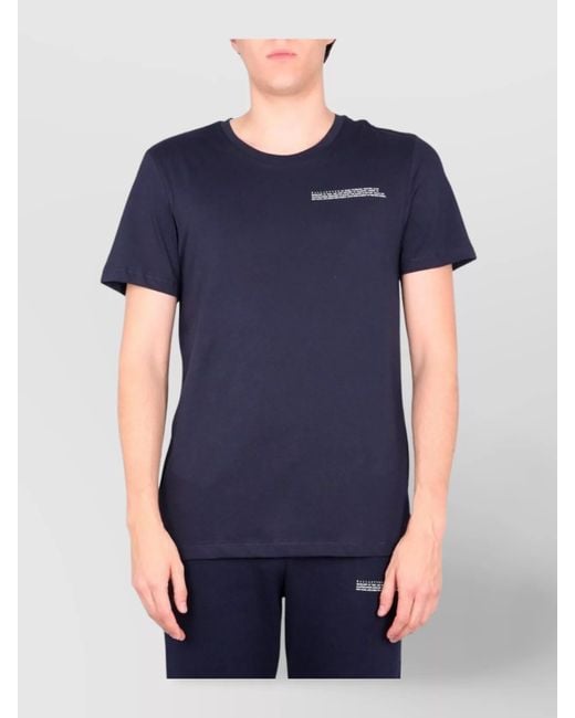 Ballantyne Blue Logo Print Cotton T-Shirt for men