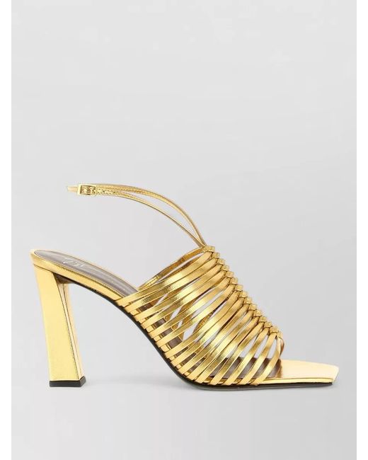 Giuseppe Zanotti Metallic Leather Savoia Sandals