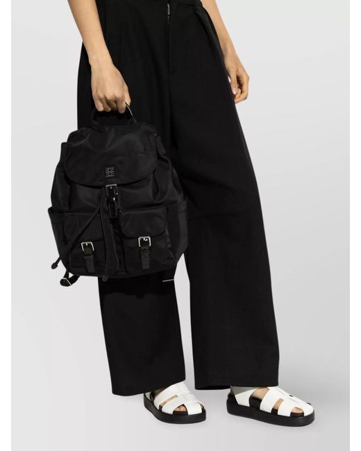 Tory Burch Black Virginia Nylon Backpack