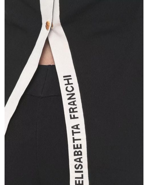Elisabetta Franchi Black Sleeveless Top