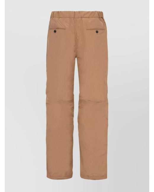 Ferragamo Natural Polyester Straight-Leg Track Pants for men