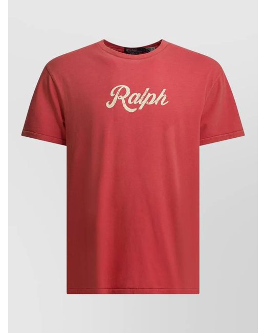 Polo Ralph Lauren Red Cotton T-Shirt for men