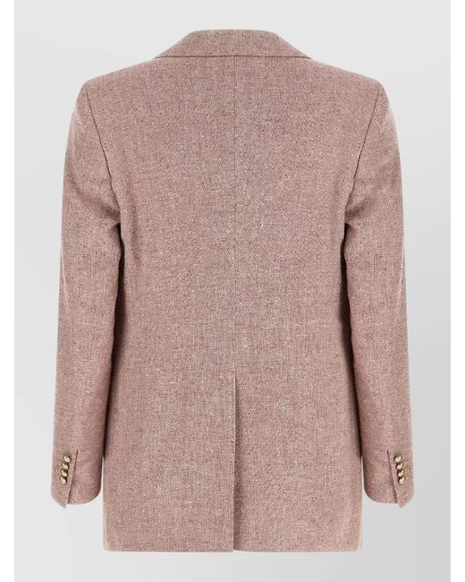 Tagliatore Brown Bertha Blazer Tailored Jacket Notch Lapel