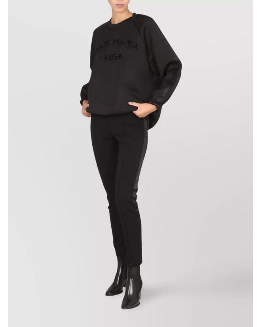 Max Mara Black Crystal-Embellished Jumper