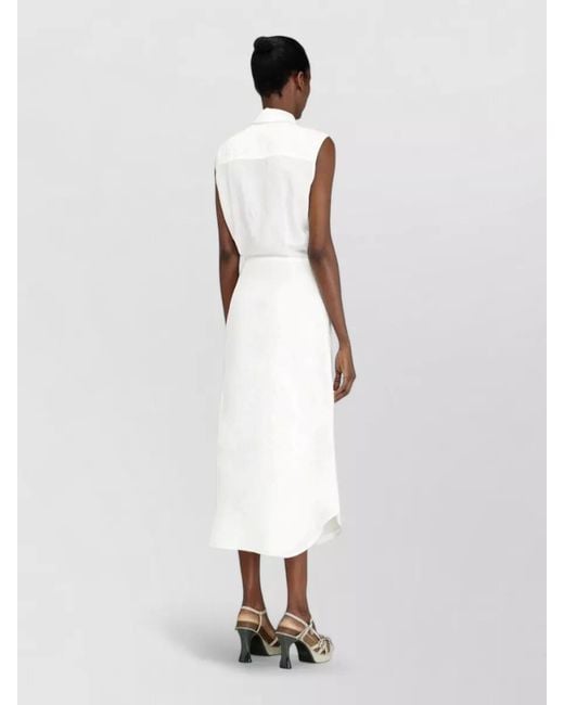 DIESEL White Midi Dress