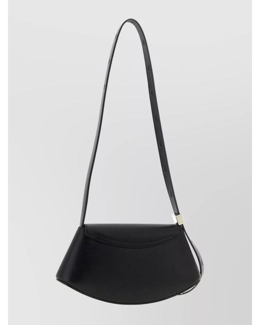 Jil Sander White Leather Crossbody Bag