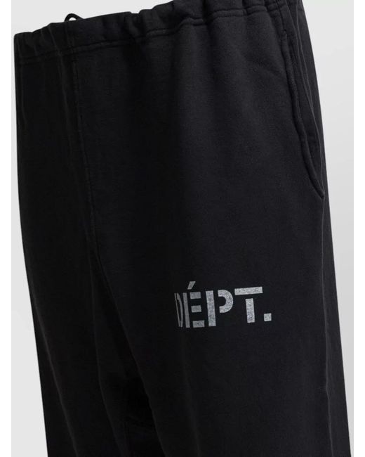 GALLERY DEPT. Black Cotton Track Pants for men
