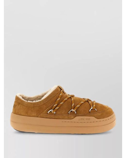 Moon Boot Brown Suede Park Mules
