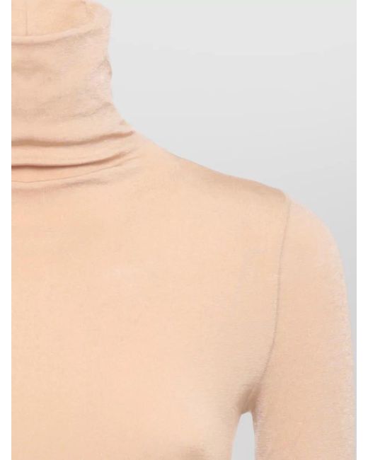 Wolford White High Neck Long Sleeve Bodysuit