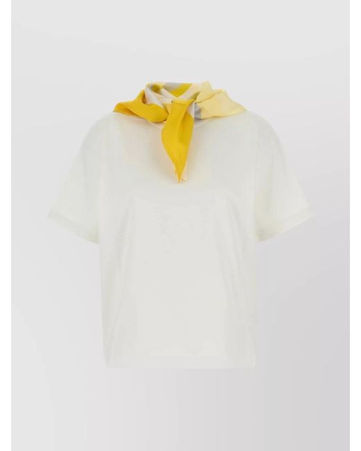 Bottega Veneta White Cotton T-Shirt