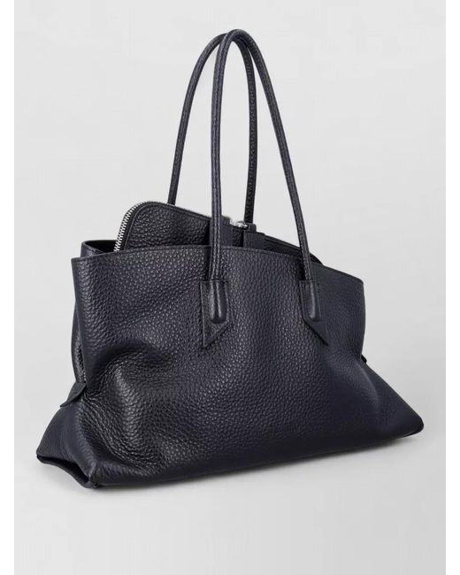 The Attico Blue La Passeggiata Medium Shoulder Leather Bag