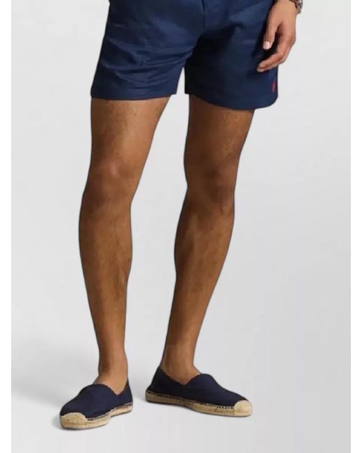 Polo Ralph Lauren Blue Linen Swim Shorts for men