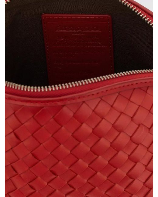 Dragon Diffusion Red Chunky Fellini Pochette Leather Clutch Bag
