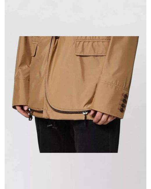 Dolce & Gabbana Natural Single Breasted Layered Coat Jacket for men