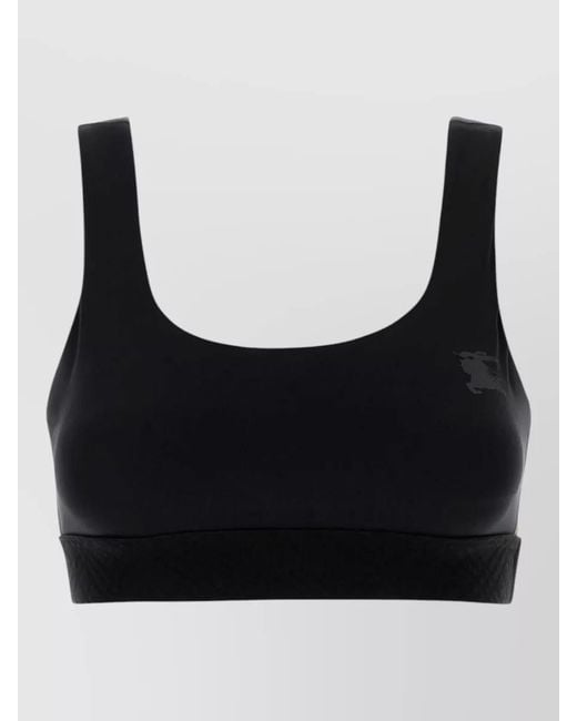 Burberry Black Stretch Nylon Crop Top