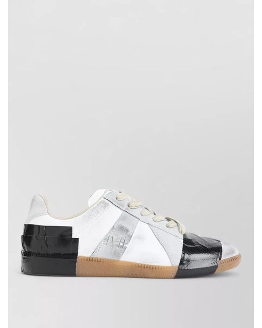 Maison Margiela Multicolor Calf Leather Low-Top Sneakers for men