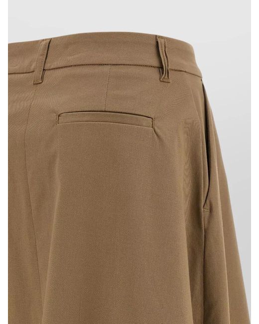 Thelatest Natural Daisy Skirt Belt Loops Pleated Back Pocket