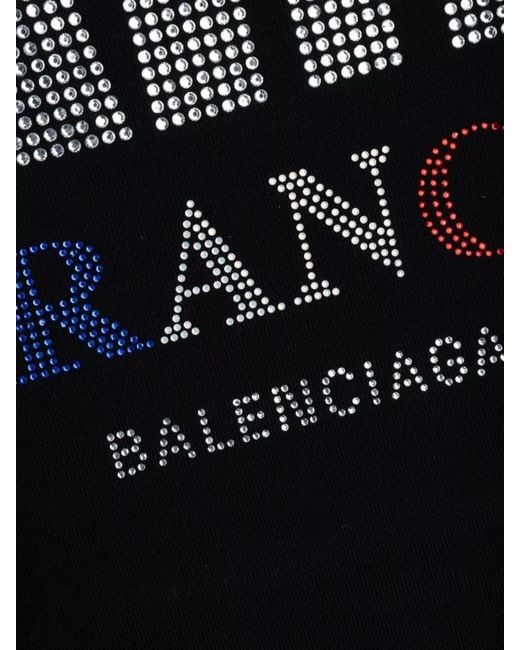 Balenciaga Black Oversized Cotton T-Shirt