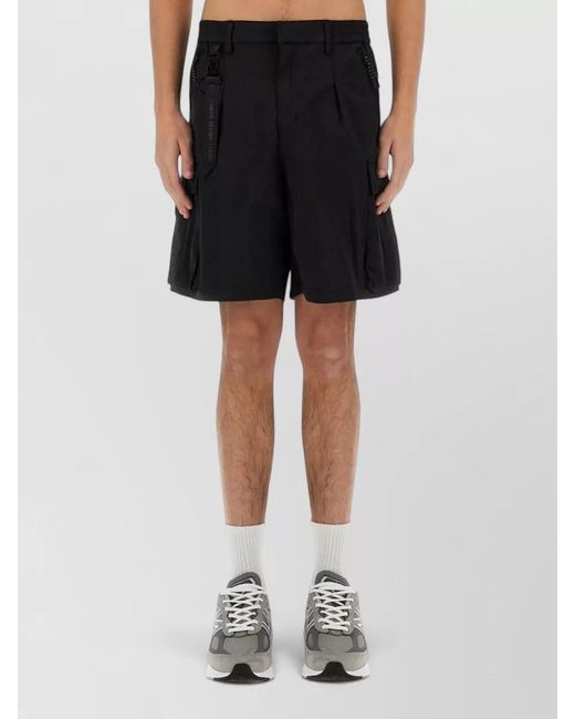 Alpha Industries Black Cargo Track Pants for men