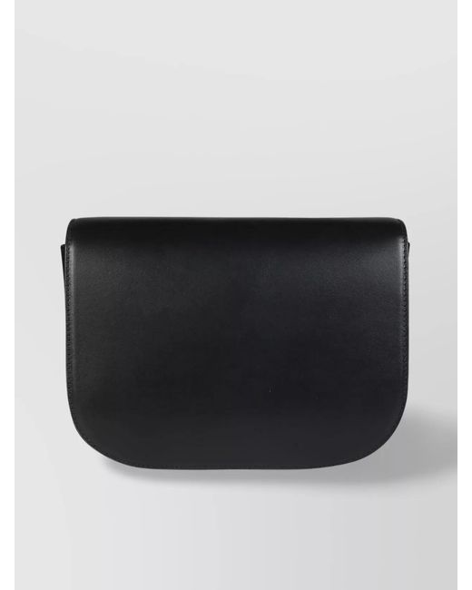Furla Black Sfera S Crossbody Round