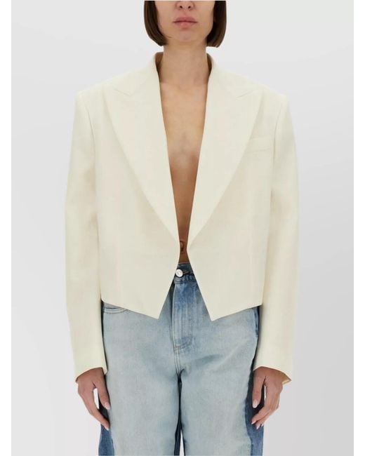 Stella McCartney Blue Cropped Blazer