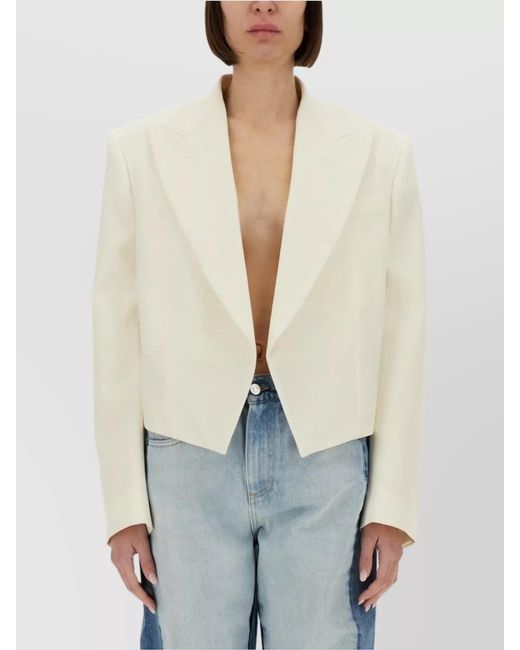 Stella McCartney Blue Cropped Blazer