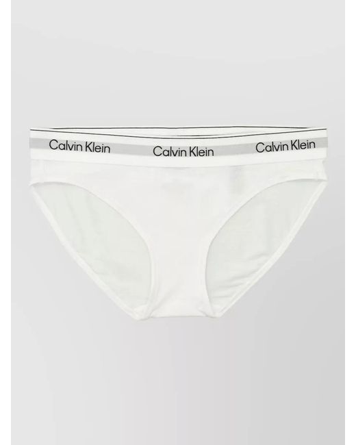 Calvin Klein White Bikini Brief Low Rise Seamless Waistband