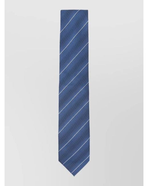 Tom Ford Blue Stripe Tonal Weave Silk Tie for men