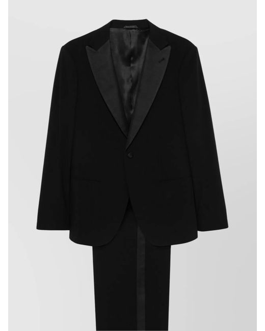 Giorgio Armani Black Virgin Wool Soho Tuxedo for men