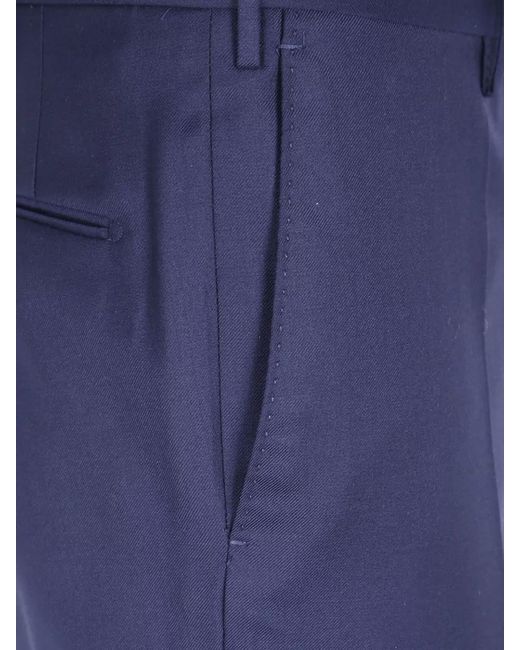 Incotex Blue Regular Chino Trousers Tailored Design for men
