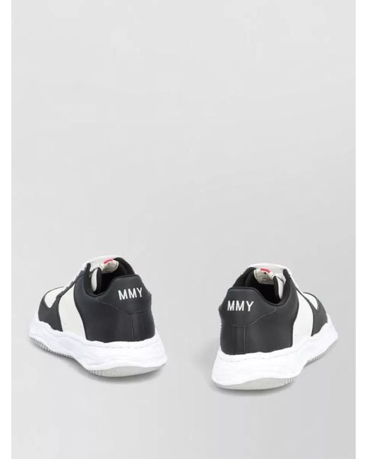 Maison Mihara Yasuhiro Metallic Leather Low-Top Sneakers for men