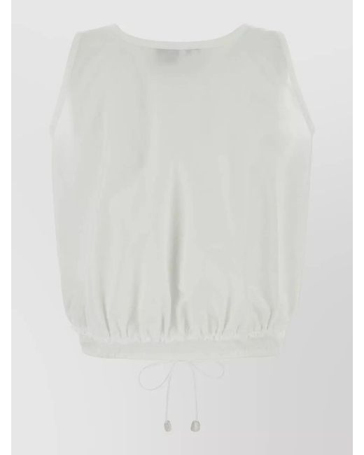 Loewe White Poplin Blouse