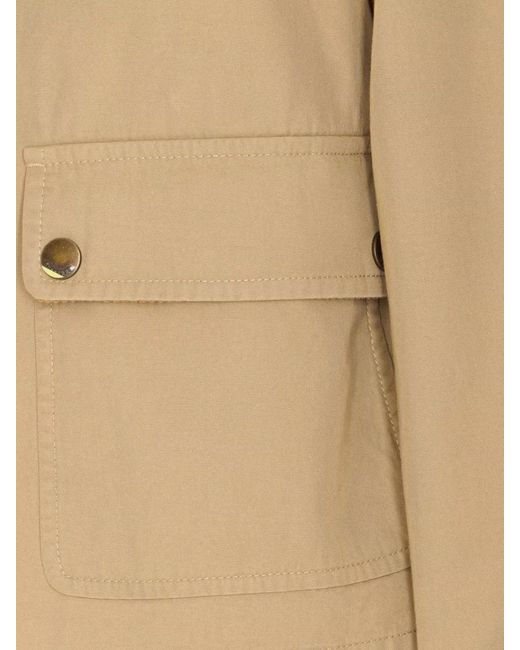 Burberry Natural Organic Cotton Cropped Jacket