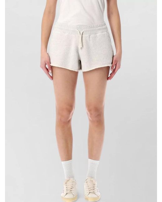 Golden Goose Deluxe Brand White Cotton Fleece Relaxed-Fit Shorts