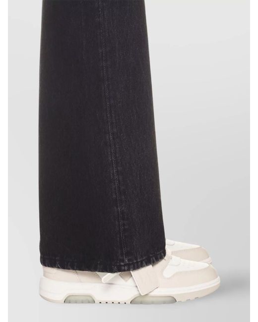 Off-White c/o Virgil Abloh Natural Leather Out Of Office Low-Top Sneakers