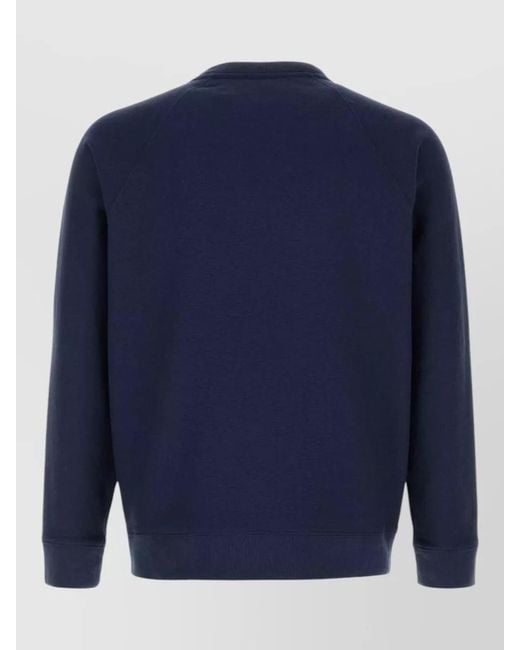 Sporty & Rich Blue Cotton Blend Sweatshirt for men