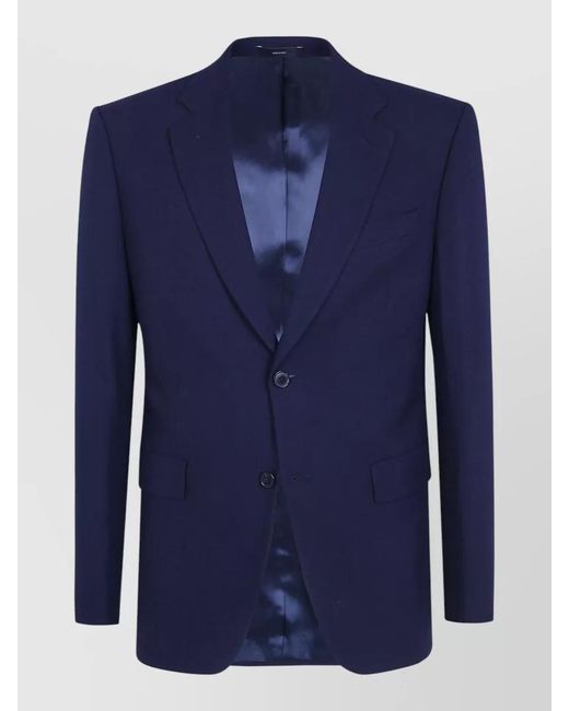 Paul Smith Blue Tailored Fit Two Button Suit Jacket for men